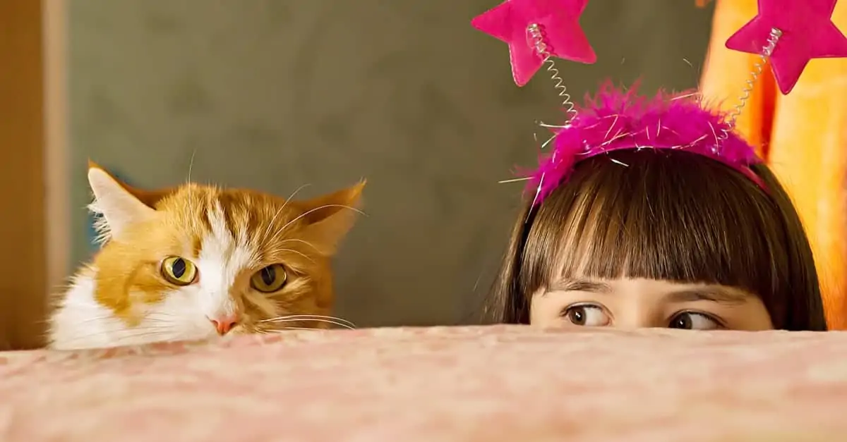 Kedi ve küçük kız
