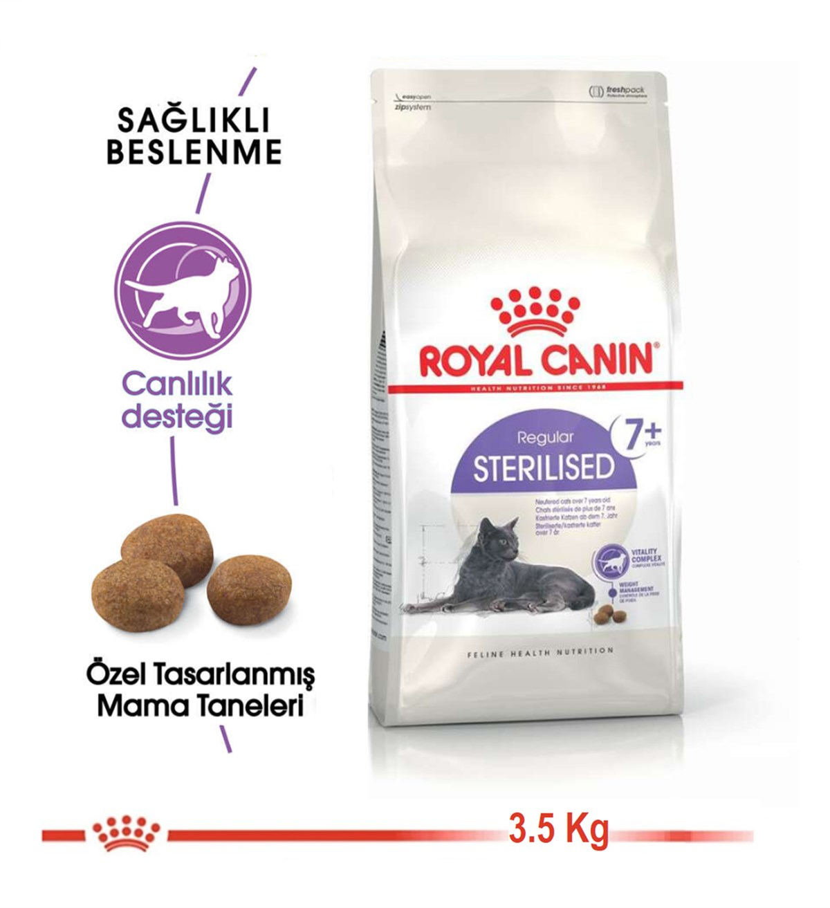 Royal Canin Sterilised 7+ Kısırlaştırılmış Kedi Maması 3,5 Kg