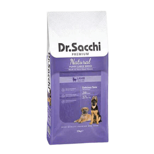 Dr.Sacchi Puppy Büyük Irk Kuzu Etli Yavru Köpek Maması 15 Kg