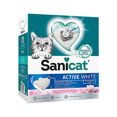 Sanicat Active White Topaklanan Kedi Kumu Lotus Çiçeği Kokulu 6 Lt