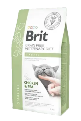 Brit Veterinary Diet Diabetes Diyabet Hastalığı olan Kediler için Tahılsız Kedi Maması 2 Kg