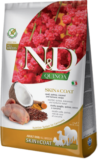 ND Quinoa Skin Coat Bıldırcın Yetişkin Köpek Maması 2.5 kg