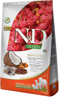 ND Quinoa Skin Coat Ringa Balığı Yetişkin Köpek Maması 2.5 kg