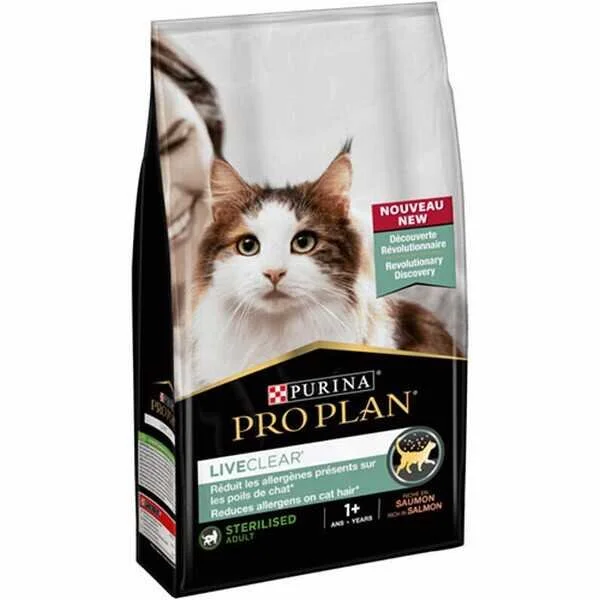 Pro Plan Liveclear Somonlu Kısırlaştırılmış Yetişkin Kedi Maması 1,4 kg